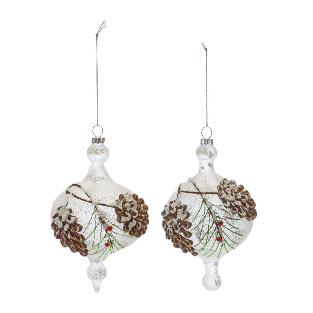 Melrose International No Pattern Holiday Shaped Ornament (Set of 12) Melrose International
