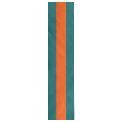 Miami Throwback Football Stripes Table Runner