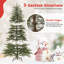  Sapin de Noël artificiel avec charnières de 6,5 pi pré-éclairé avec charnière 578-51940620