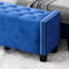 Velours bleu - accessoire de chambre à coucher, banc de rangement pratique pour le velours, fabrication,