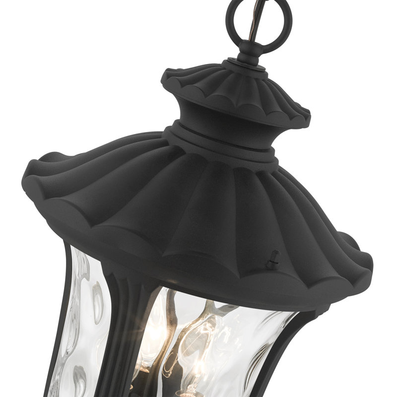 Arelene Outdoor Pendant, 20.5" H x 11" W, Textured Black