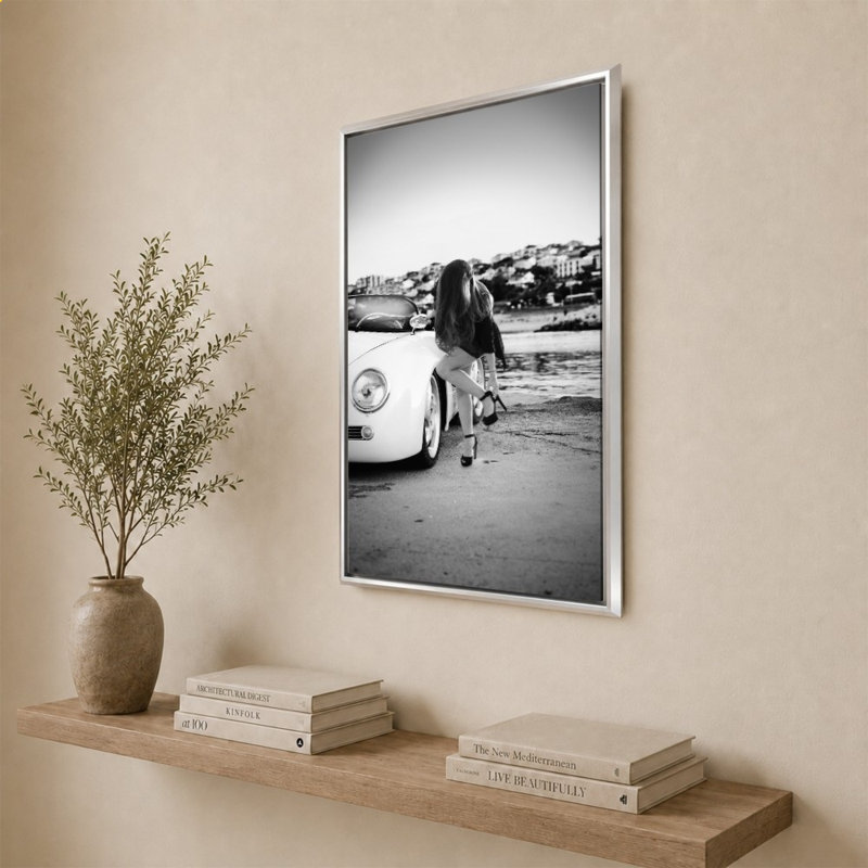 She's All That par CAD Designs - Impression sur toile, 40" H x 28" W, Silver