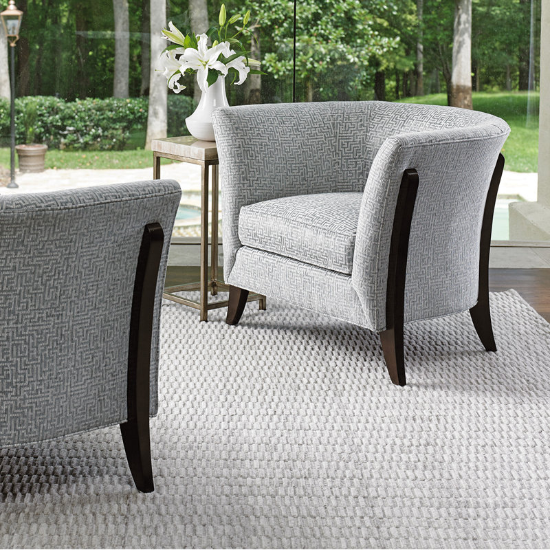 Laurel Canyon Westgate Chair, Beige Polyester Blend, Light Brown