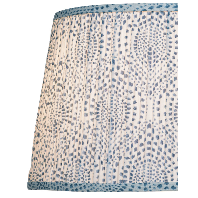 Lenore Empire Lamp Shade, Blue/Ivory