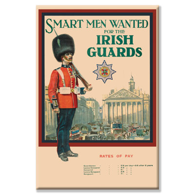 "irish gardes" , publicité sur toile tendue
