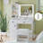 Makeup Vanity Desk with Mirror, chair, 2 Drawers, 3 Color Modes Adjustable Bulb