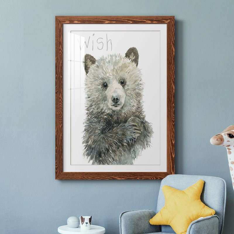 «Forest Fur Baby Bear», cadre photo, Cadre en érable, H 37,5 po x l 27,5 po x P 1,5 po