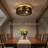 20-Inch Modern Recessed Fan Light, Ceiling Fan With Lighting Function (Bulb Not Included) And Remote Control — Wood Finish