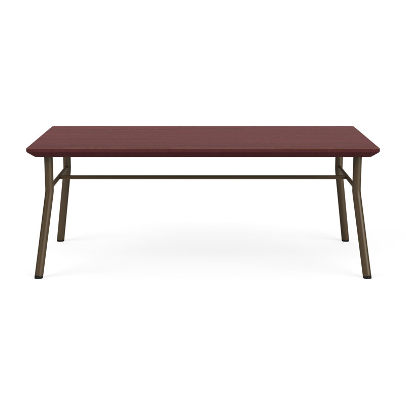 Lesro Table basse Mystic, Red Wood, Bronze