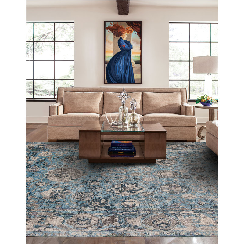 Tapis rectangulaire en laine Shangri-la, Rectangulaire 8 pi x 10 pi