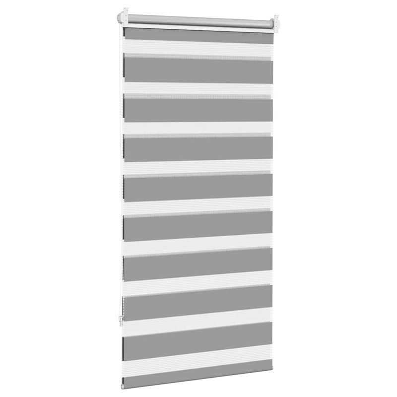 Semi Sheer Roller Blind, Grey, 80cm W x 150cm L