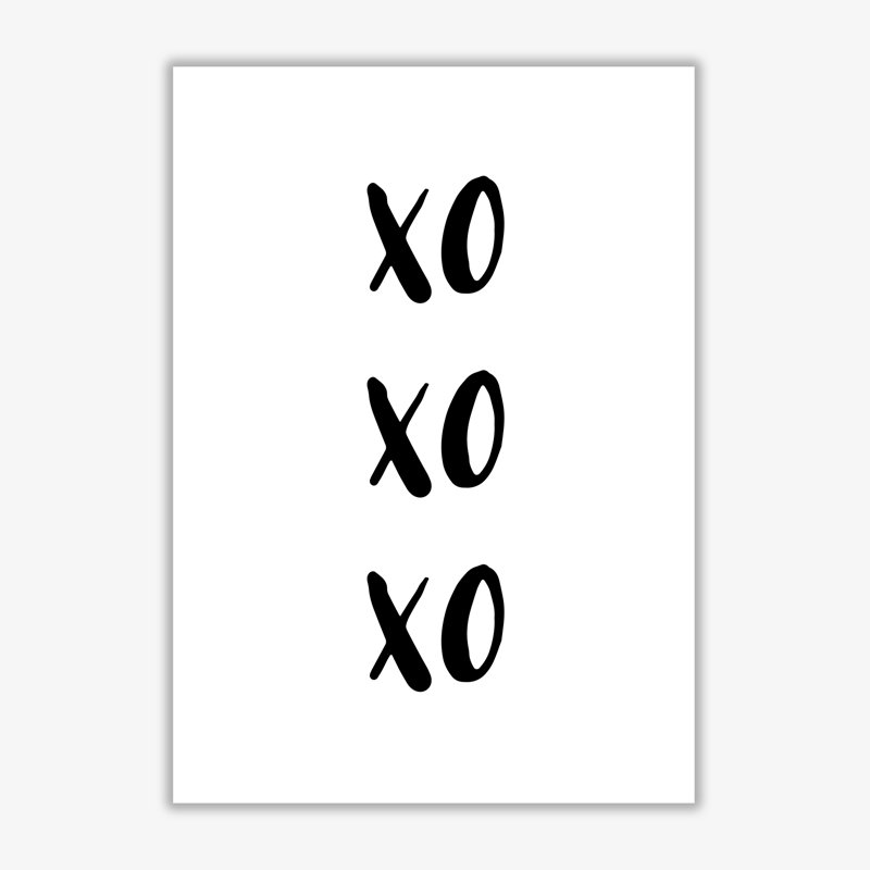 XOXOXO - Print, No Frame, 42 cm H x 30 cm W x 1 cm D