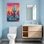 «Plants & Flowers Vibrant Cactus Desert Sunset», reproduction d'art