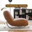 Elegant Ergonomic Rocking Chair with Metal Base-106679449