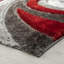 Tapis rouge à motif géométrique Koo-969666575