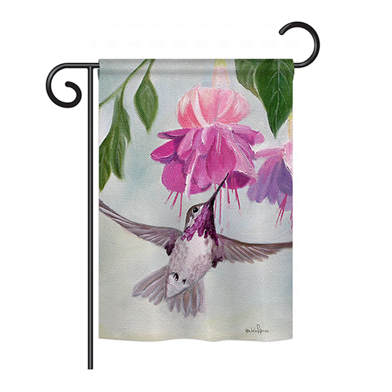 Drapeau de jardin en polyester 3,3 x 2,3 pi Tello, H 18,5 po x l 13 po