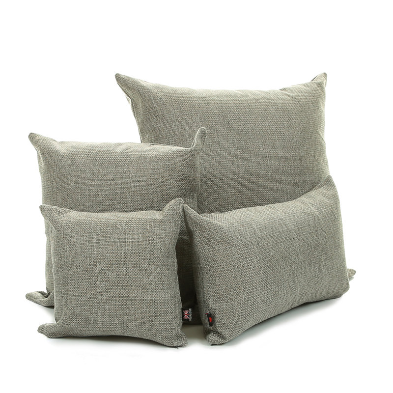 Amher Rectangular Throw Cushion, Silver