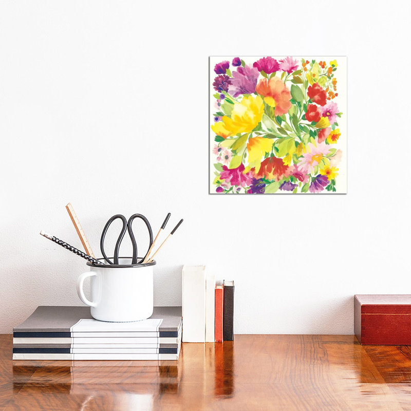 Spring Tulips by Kim Parker - Wrapped Canvas Painting, 30.48 cm H x 30.48 cm W