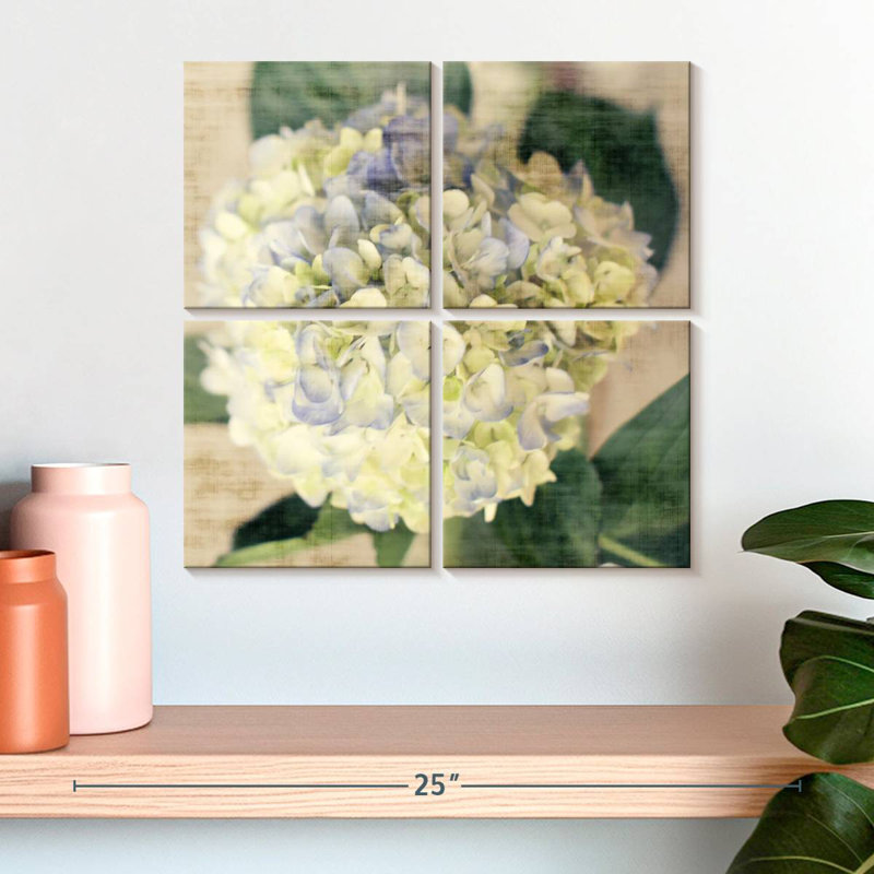 Harnek Hydrangeas II, 18'' H x 18'' W