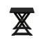 Table d'appoint, bout, table d'appoint, carré, table de chevet, chambre à coucher, lampe, placage noir, transitionnel-774219350