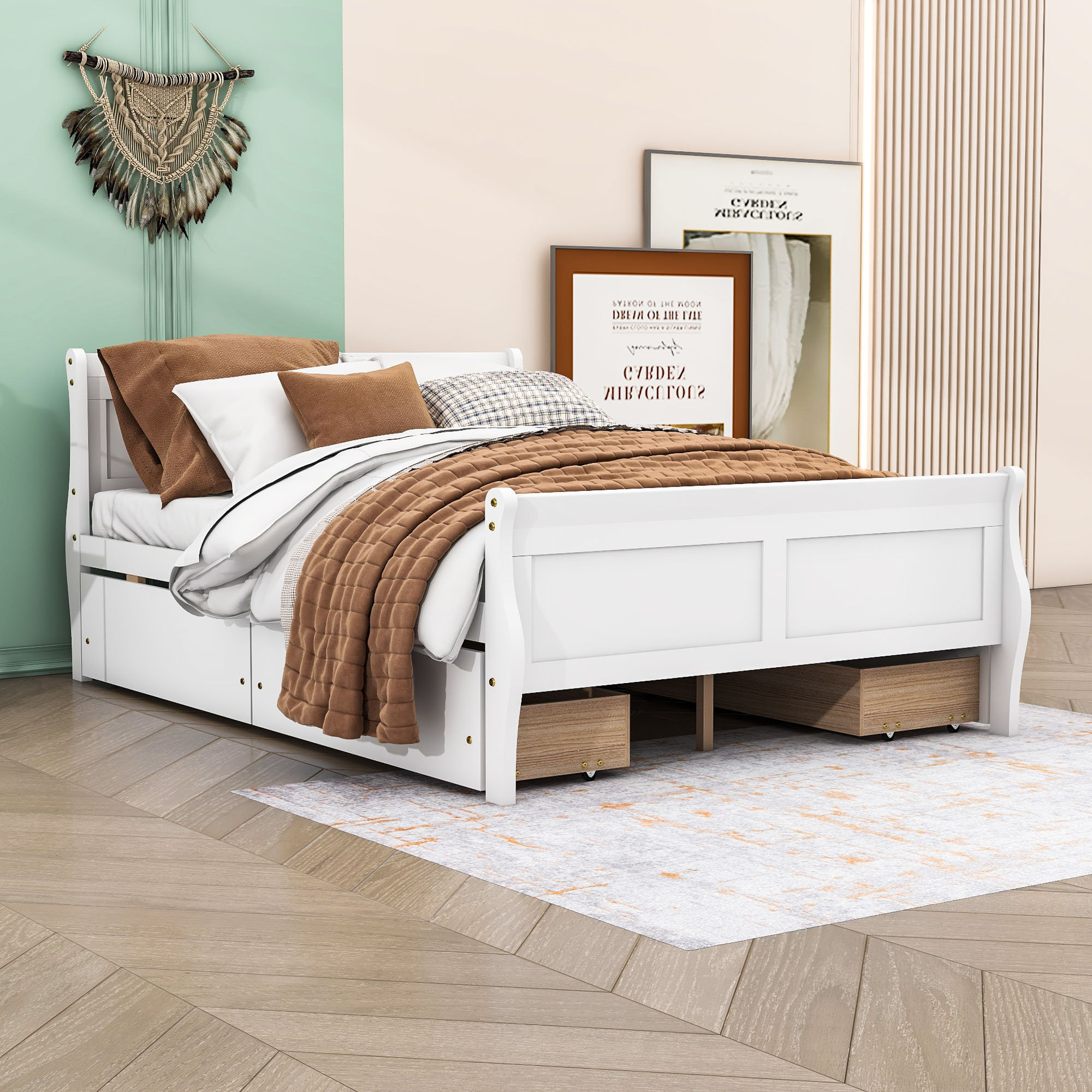 Red Barrel Studio® Maeesha Full  Double Storage Standard Bed | Wayfair