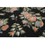 Tapis floral traditionnel en laine tissé à la main gris anthracite 6x9