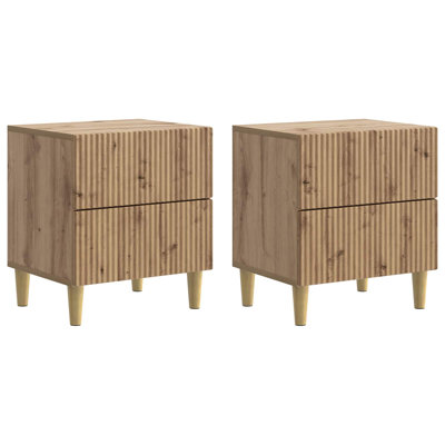 43cm W Manufactured Wood Bedside Table