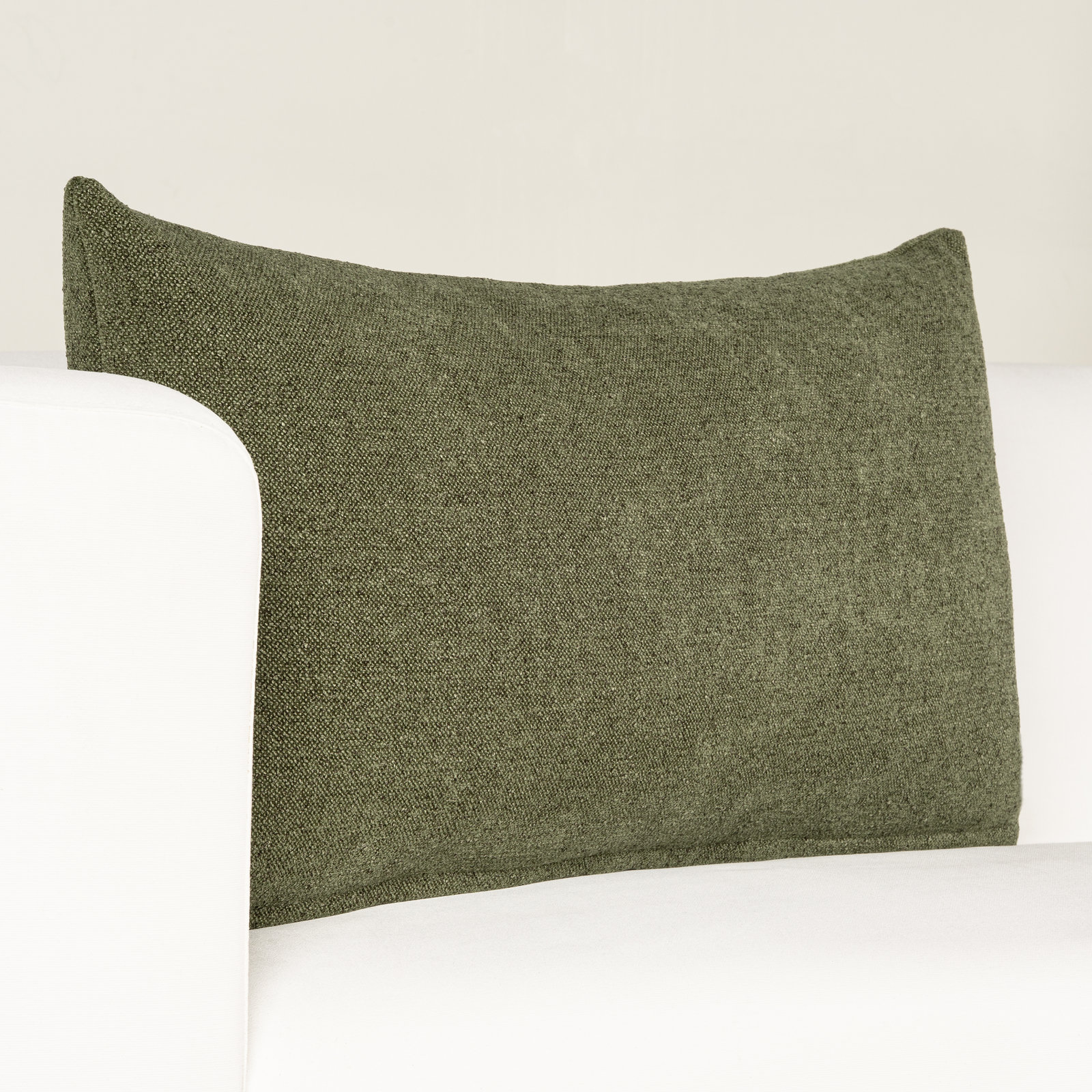 Cascade 36" x 30" Pillow Cover and Insert, Green, Polyester, Rectangle 14"H x 36"W