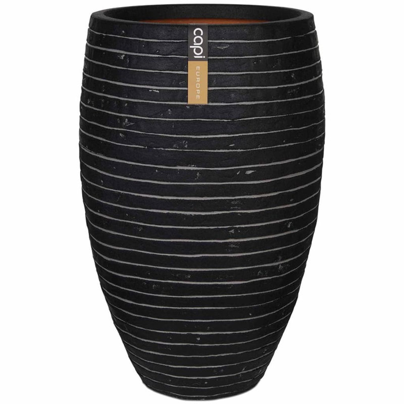 Capi Vase Nature Row Elegant Deluxe 40 x 60cm Anthracite