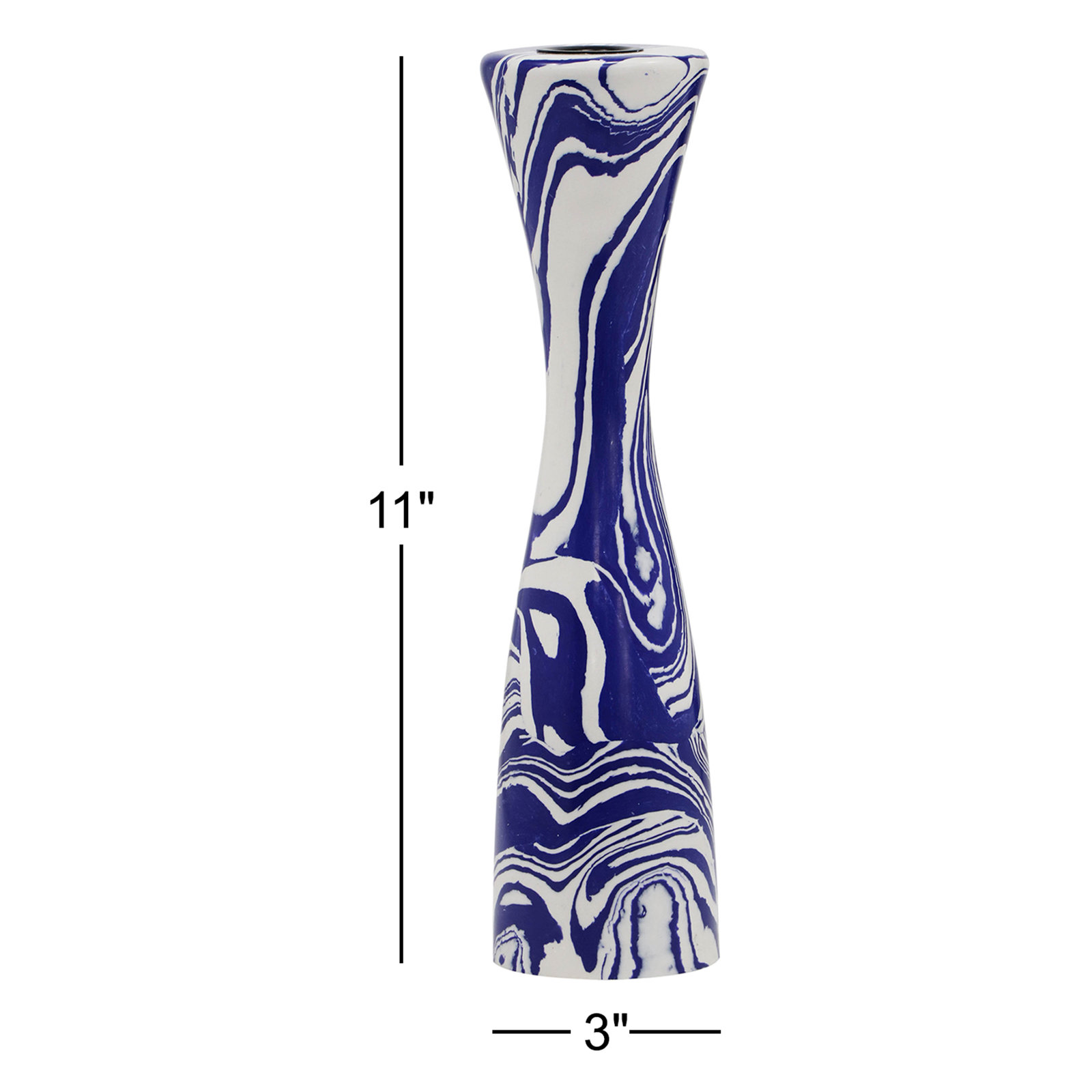  Tabletop Candlestick, 11" H x 3" W x 3" D