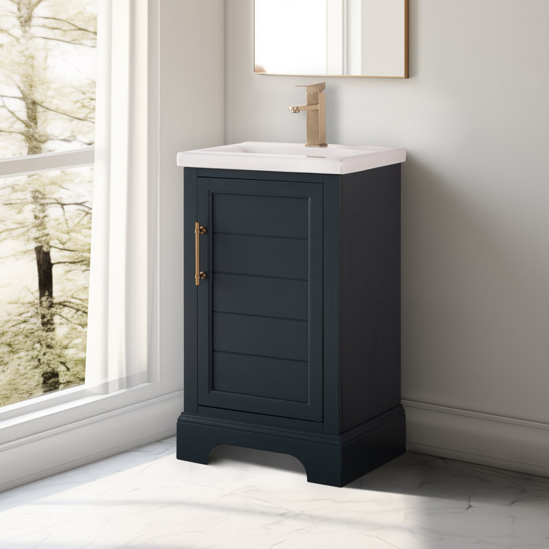  20" Single Bathroom Vanity Set, Vintage Blue