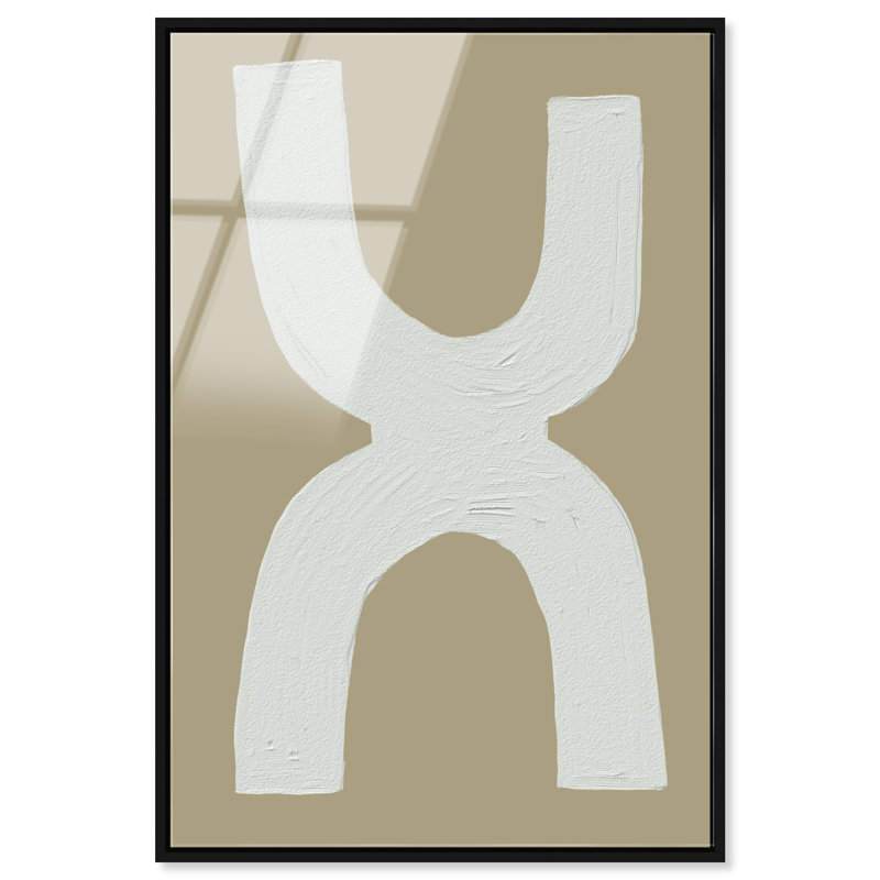 Opposites Attract Print by Oliver Gal, 31" H x 21" W, Black Floater Frame