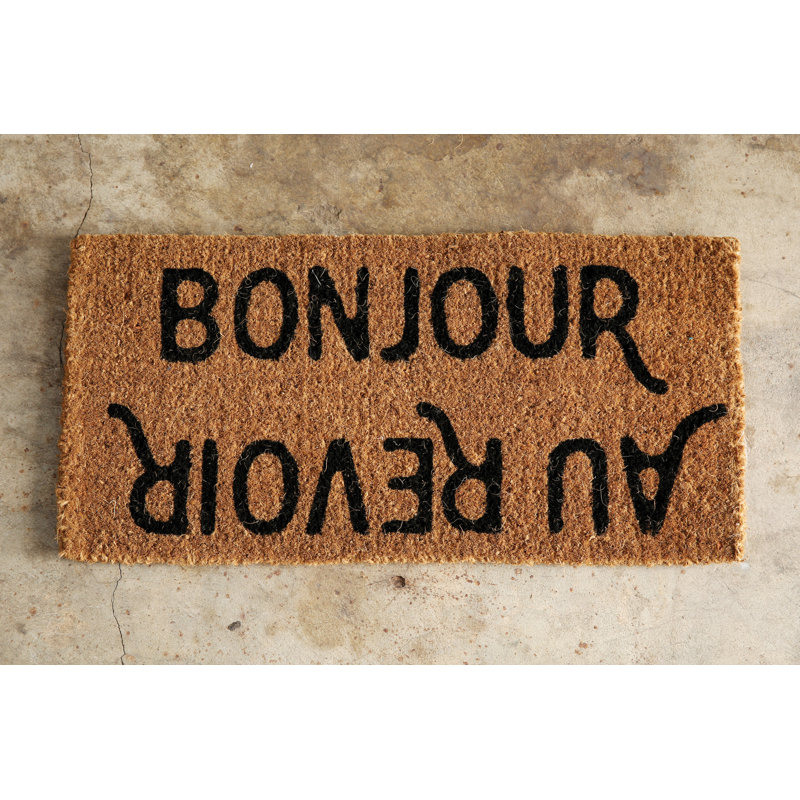 Paillasson Coir «Bonjour / Au Revoir»