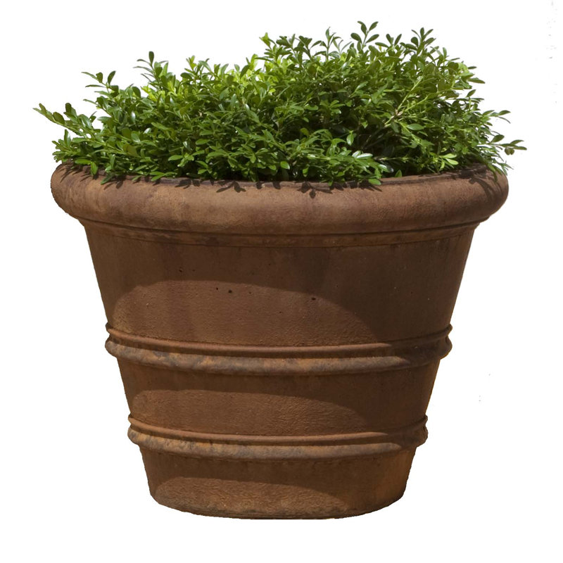 Handmade Planter, 27.5" H x 35.5" W x 35.5" D, Verde