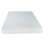 6 po Matelas ferme en mousse viscoélastique imprégnée de gel pour lit double, blanc