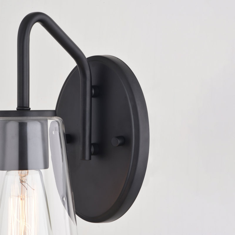 Éclairage de salle de bain à intensité variable Beverly, Noir mat