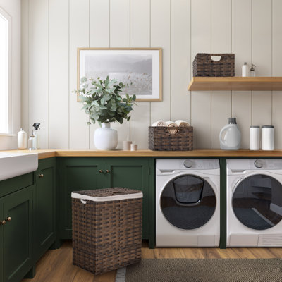 Handwoven Rectangle Laundry Hamper