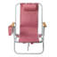 Chaise longue pliable en aluminium antirouille avec sac à dos et 4 positions d'inclinaison, dimensions : 61 x 56 x 94 cm.