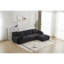 Canapé modulaire à assise profonde en velours côtelé Compression Modern