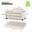 Canapé pour animal de compagnie avec coussin amovible pour petit chien moyen-2004357798