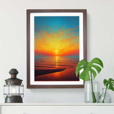 Enlightening Sunset - Single Picture Frame Print