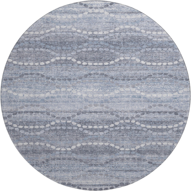 Tapis dégradé de qualité supérieure lavable à la machine Mayfield, Étain, 2 pi 6 po x 3 pi 10 po