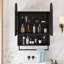 Armoire à miroir moderne à double arche avec tablettes réglables-1316799570