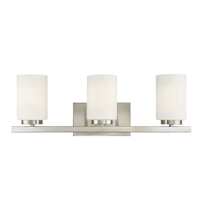 Beichner 3-Light Dimmable Etched Glass Vanity Light