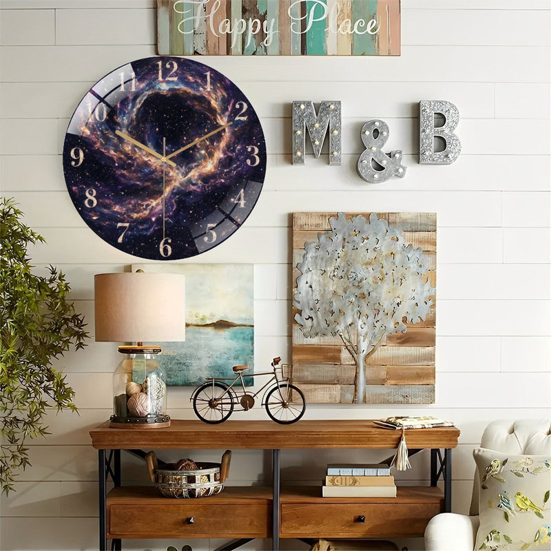 Horloge murale cosmique 12 po