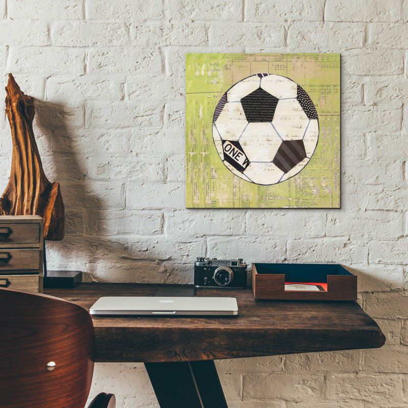 «Play Ball III» par Courtney Prahl, H 12 po x l 12 po