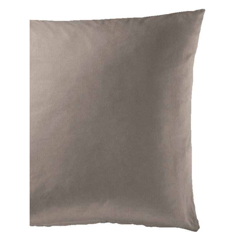 Borchers Hypoallergenic 100% Cotton 145 TC Reversible Duvet Cover Set, 135 x 200 cm - 1 Pillowcase (80 x 80 cm), Mocca