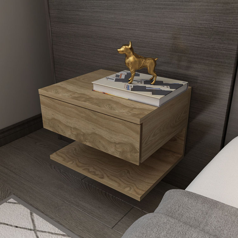 Table de chevet, Marron clair