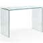 Massena 2 Piece Glass Writing Desk Office Set