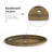 1.4" Length Oval Knob With Backplate  Multipack